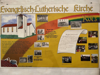 Plakat zur Kirchengeschichte in Rötz