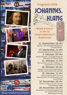 Plakat Johannes-Klang